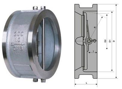 Class 150~300 Dual Disc Swing Check Valve